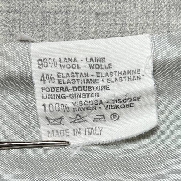 TSE Gray Wool Blend Midi Straight Skirt Career Business Size 6 - Picture 6 of 8